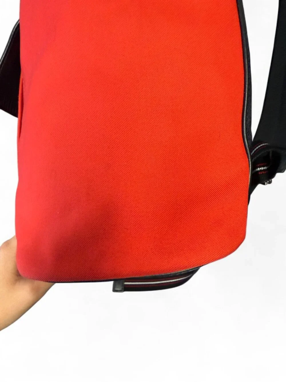 Christian Dior Leather and Canvas Bumblebee Leather Backpack with the Rucksack